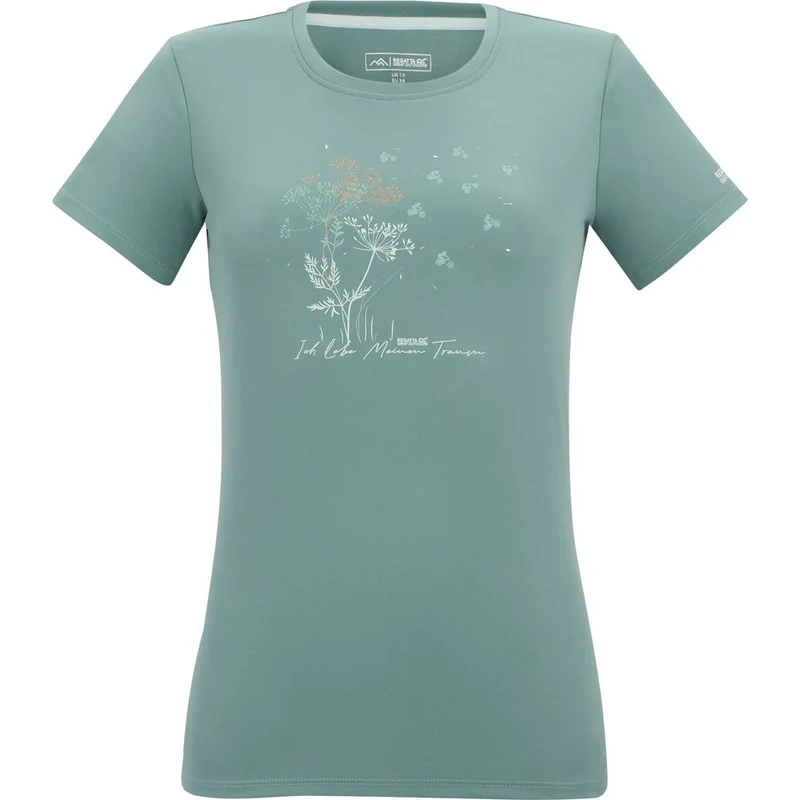 Regatta Fingal Slogan Funktionsshirt Damen ivy-moss