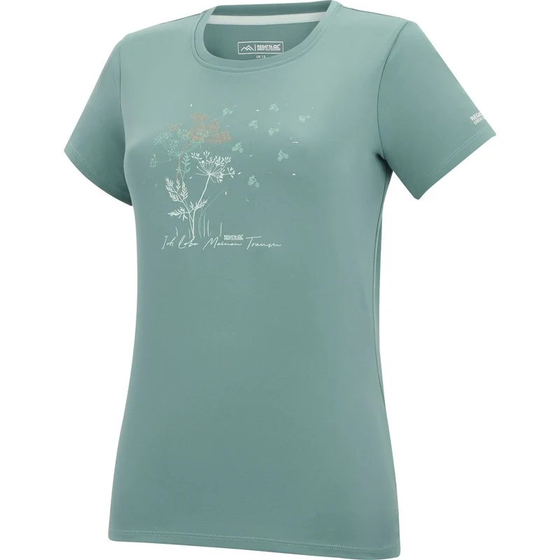 Regatta Fingal Slogan Funktionsshirt Damen ivy-moss
