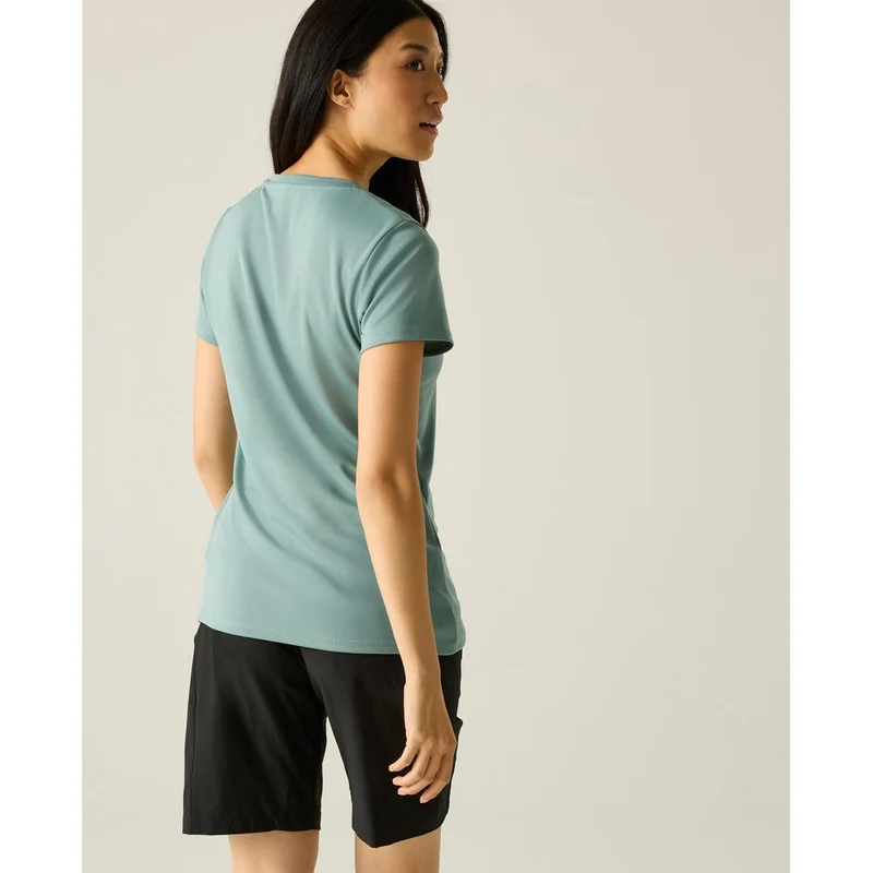 Regatta Fingal Slogan Funktionsshirt Damen ivy-moss