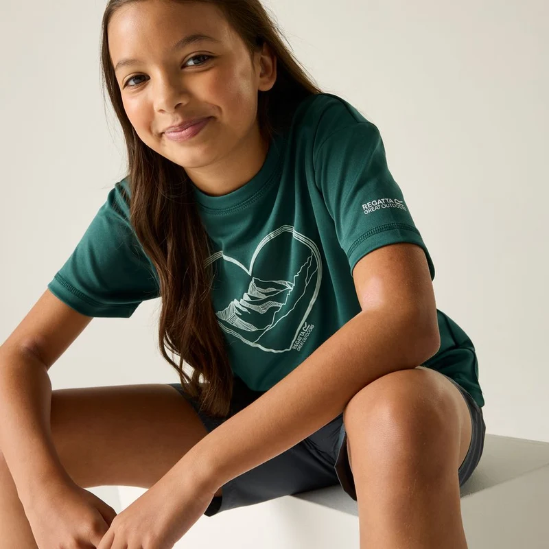 Regatta Aria Funktionsshirt Kinder mediterranea