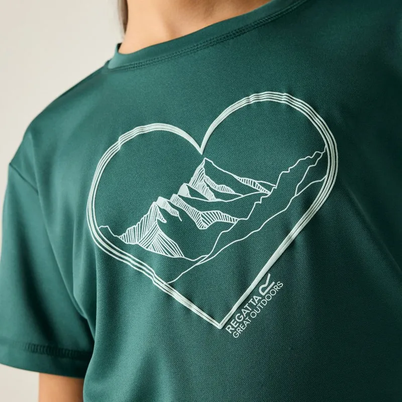 Regatta Aria Funktionsshirt Kinder mediterranea
