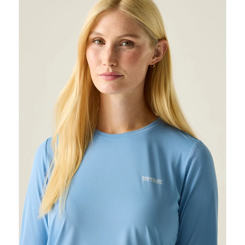 Regatta Mindo Anti-Insect Langarmshirt Damen washed-denim
