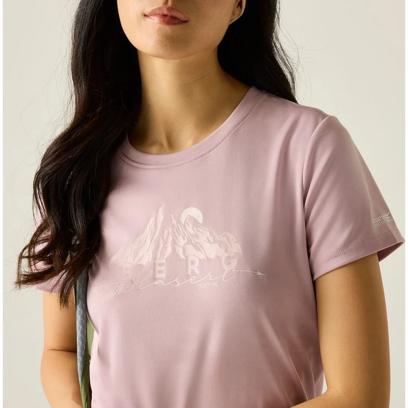 Regatta Slogan Funktionsshirt Damen powder-lilac