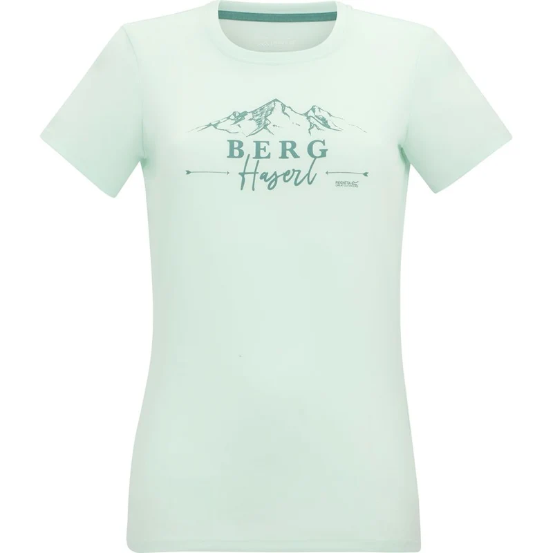 Regatta Fingal Slogan Funktionsshirt Damen oceanmist