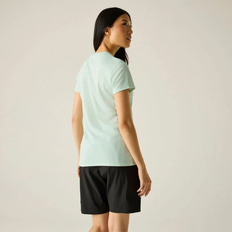 Regatta Fingal Slogan Funktionsshirt Damen oceanmist