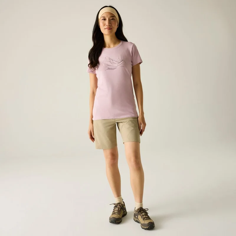 Regatta Fingal Stretch Funktionsshirt Damen powder-lilac