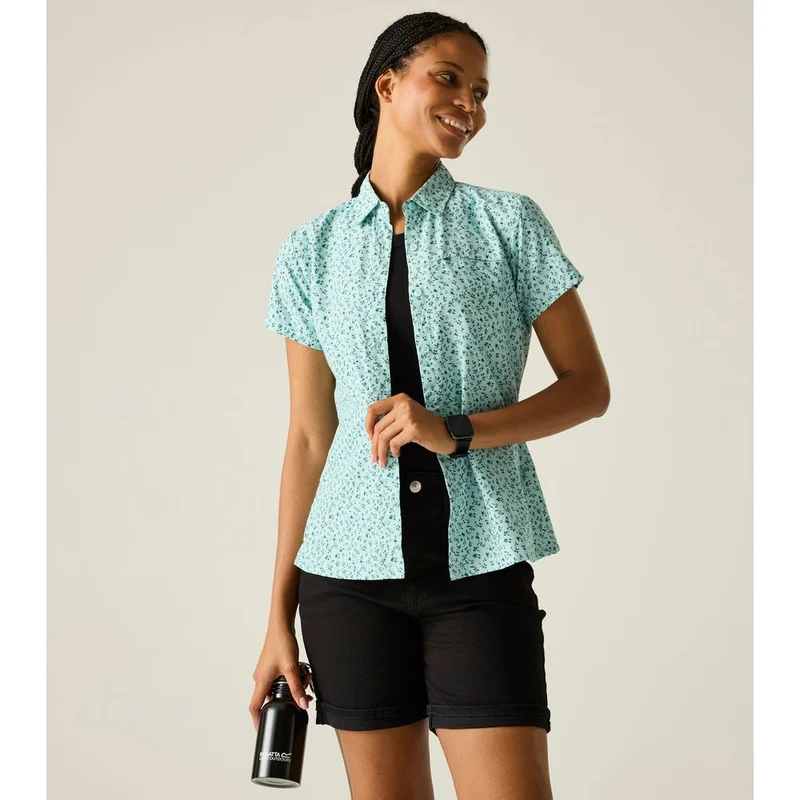 Regatta Mindano VIII Outdoor-Bluse Damen ocean petal print