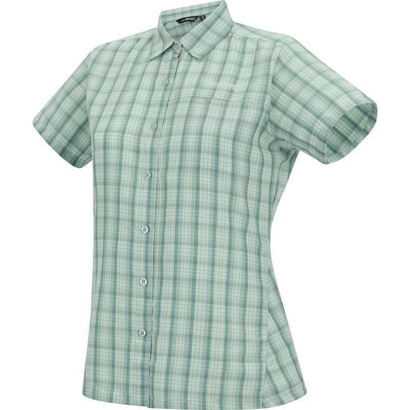 Regatta Mindano VIII Outdoor-Bluse Damen ocean mist - ivy moss check