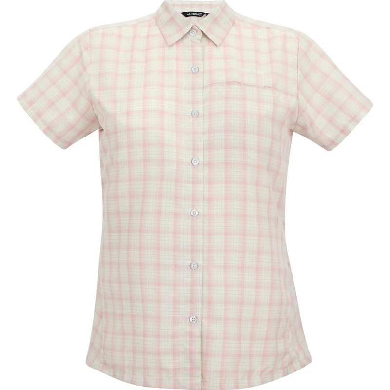 Regatta Mindano VIII Outdoor-Bluse Damen barely white - pink haze check