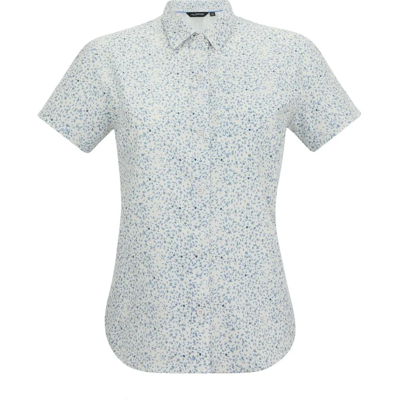 Regatta Anti-Insect Travel Light Outdoor-Bluse Damen barely white falling petals print