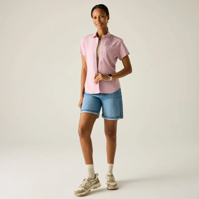 Regatta Anti-Insect Travel Light Shirt Damen powder lilac solid