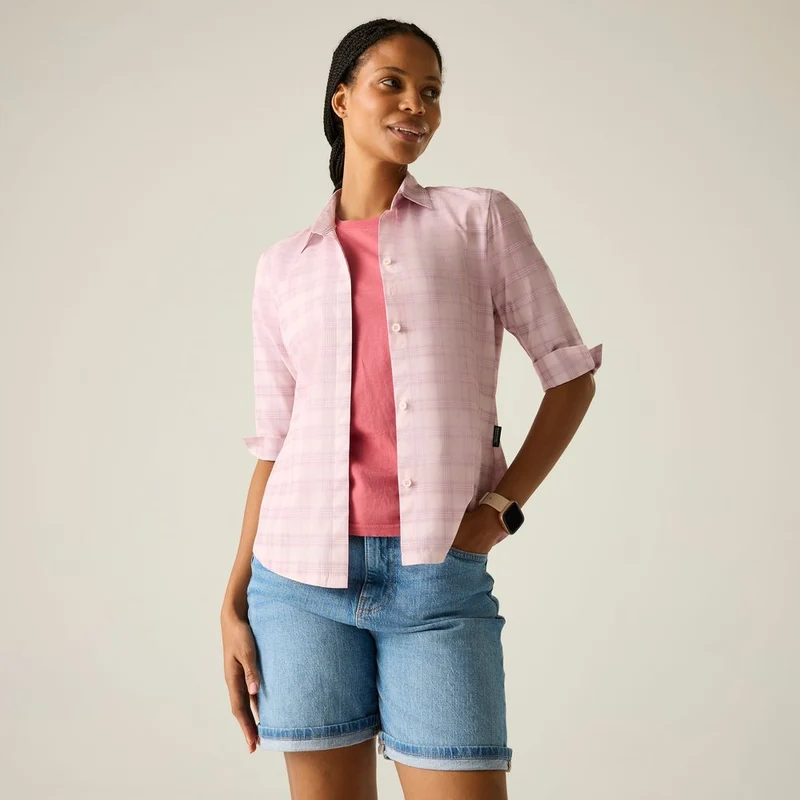 Regatta Keralin Outdoor-Bluse Damen pink haze check