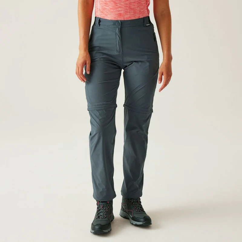 Regatta Travel Light II Zipp-Of Outdoorhose Damen seal-grey