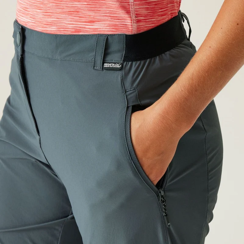 Regatta Travel Light II Zipp-Of Outdoorhose Damen seal-grey