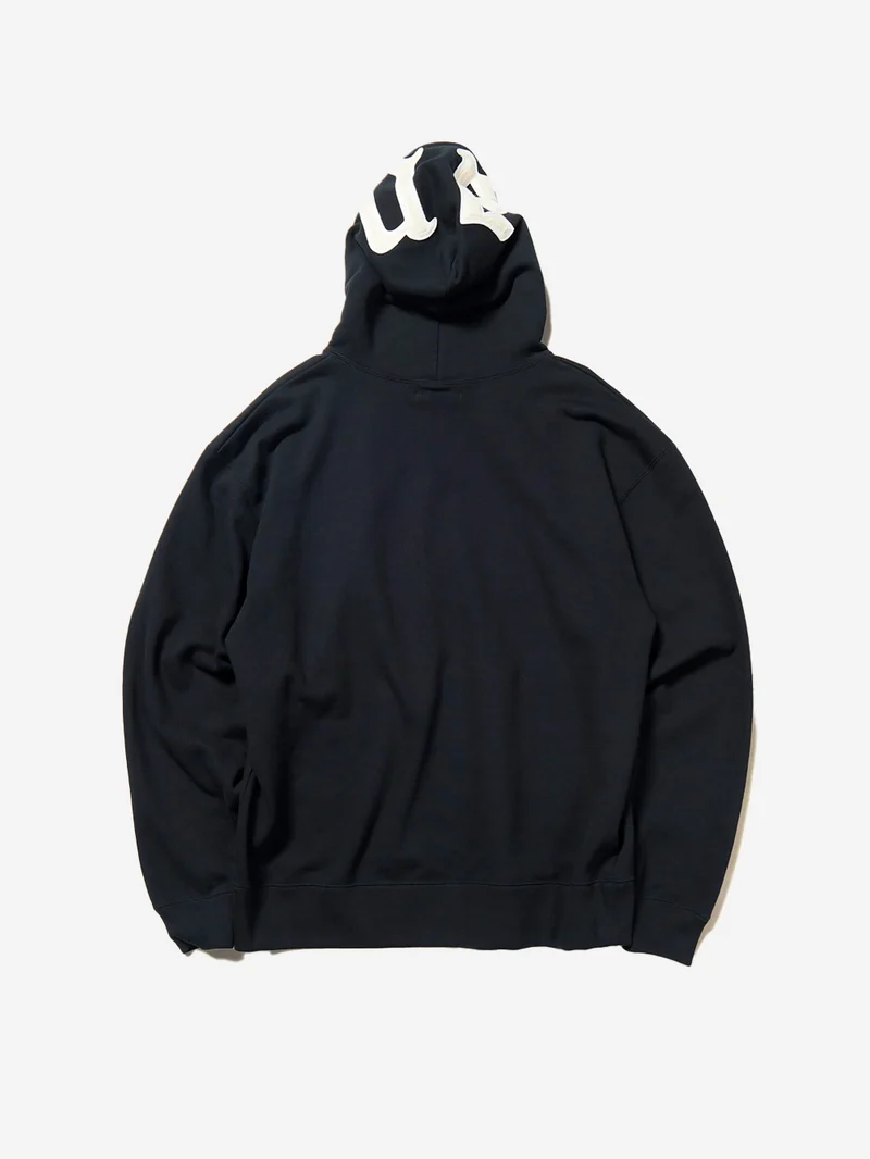 Hoodie nera Chenille