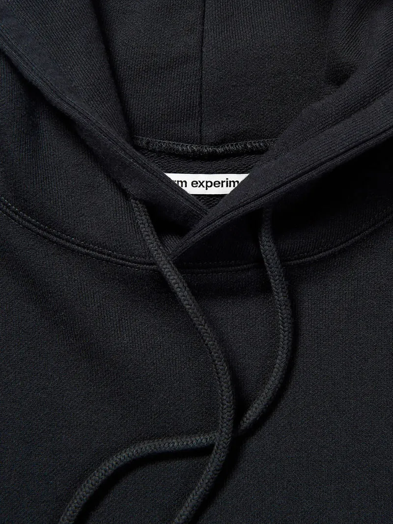 Hoodie nera Chenille