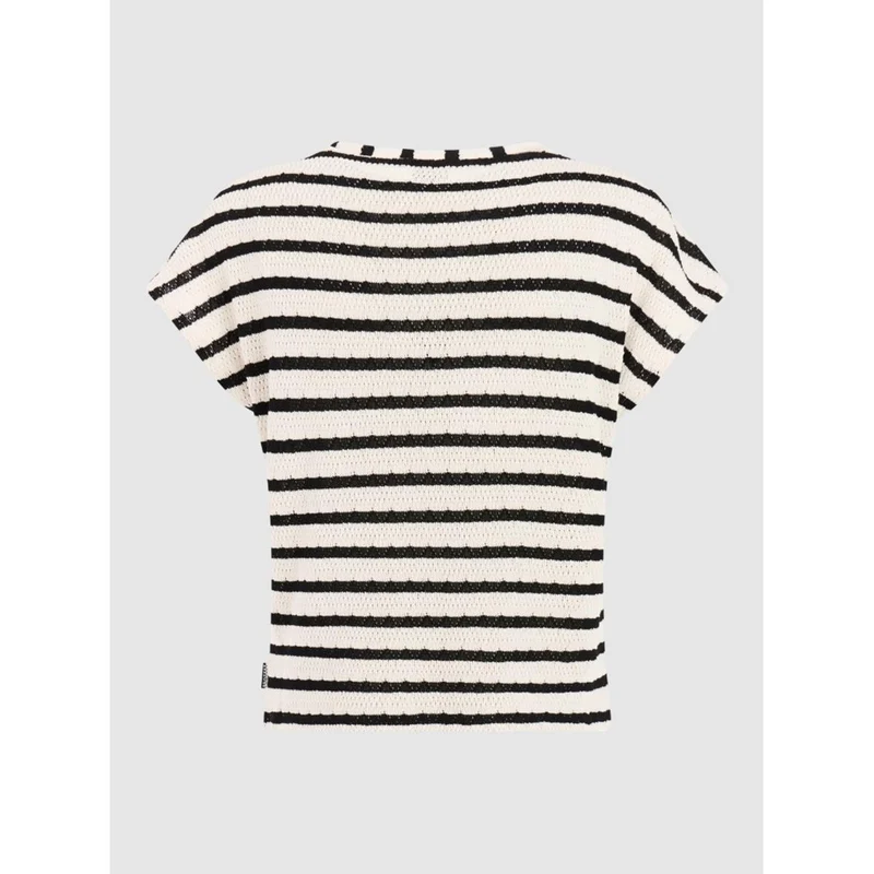 Protest Ester Gestreiftes T-Shirt Women - Kit Offwhite