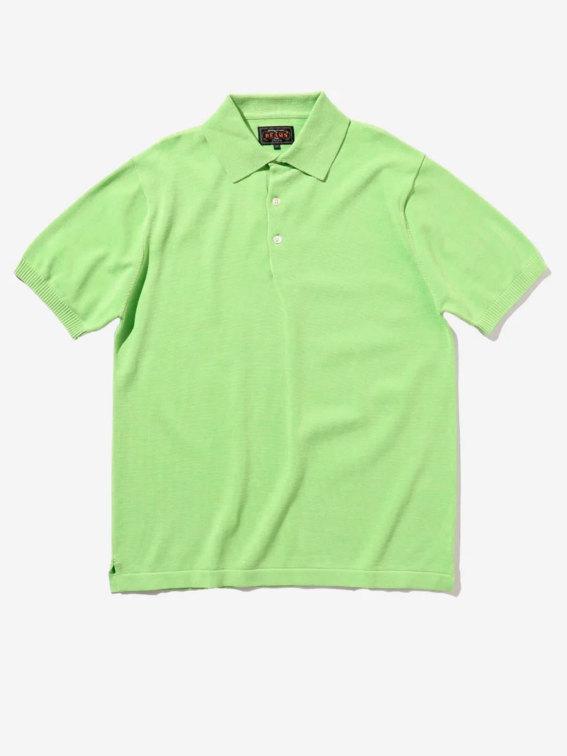 Polo verde in maglia 12G