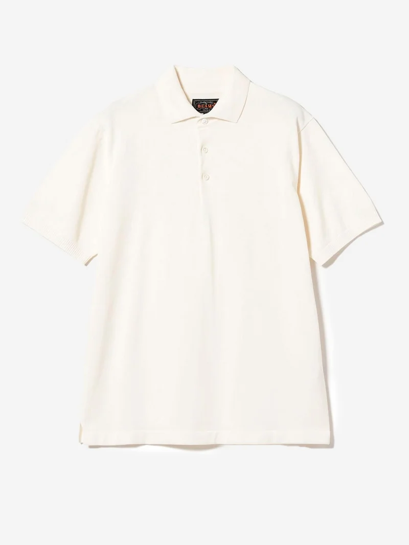 Polo bianca in maglia 12G