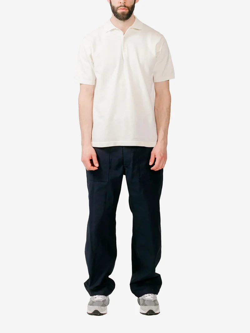 Polo bianca in maglia 12G