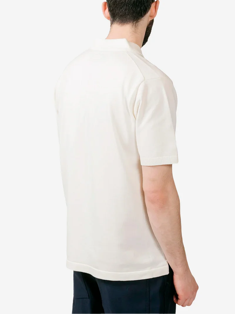 Polo bianca in maglia 12G
