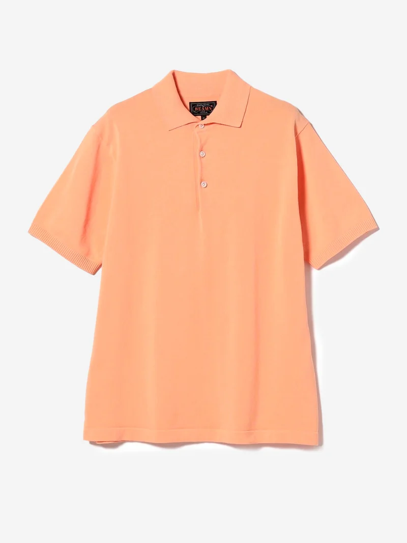 Polo arancione in maglia 12G