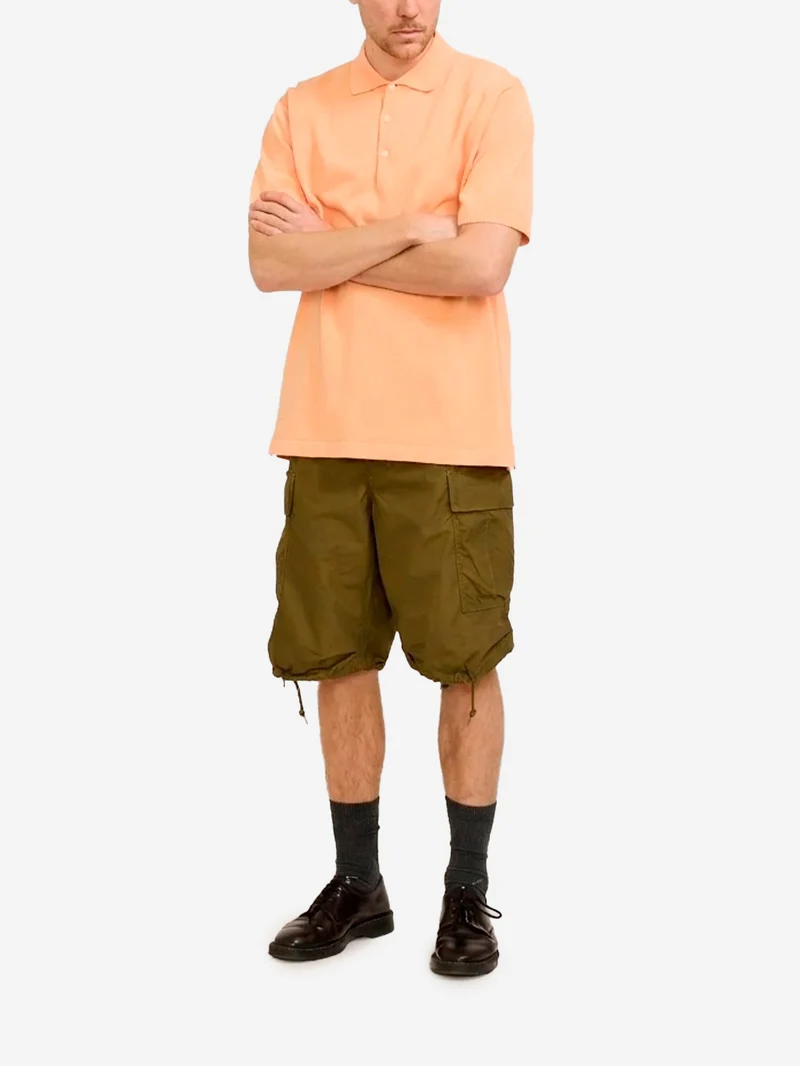 Polo arancione in maglia 12G