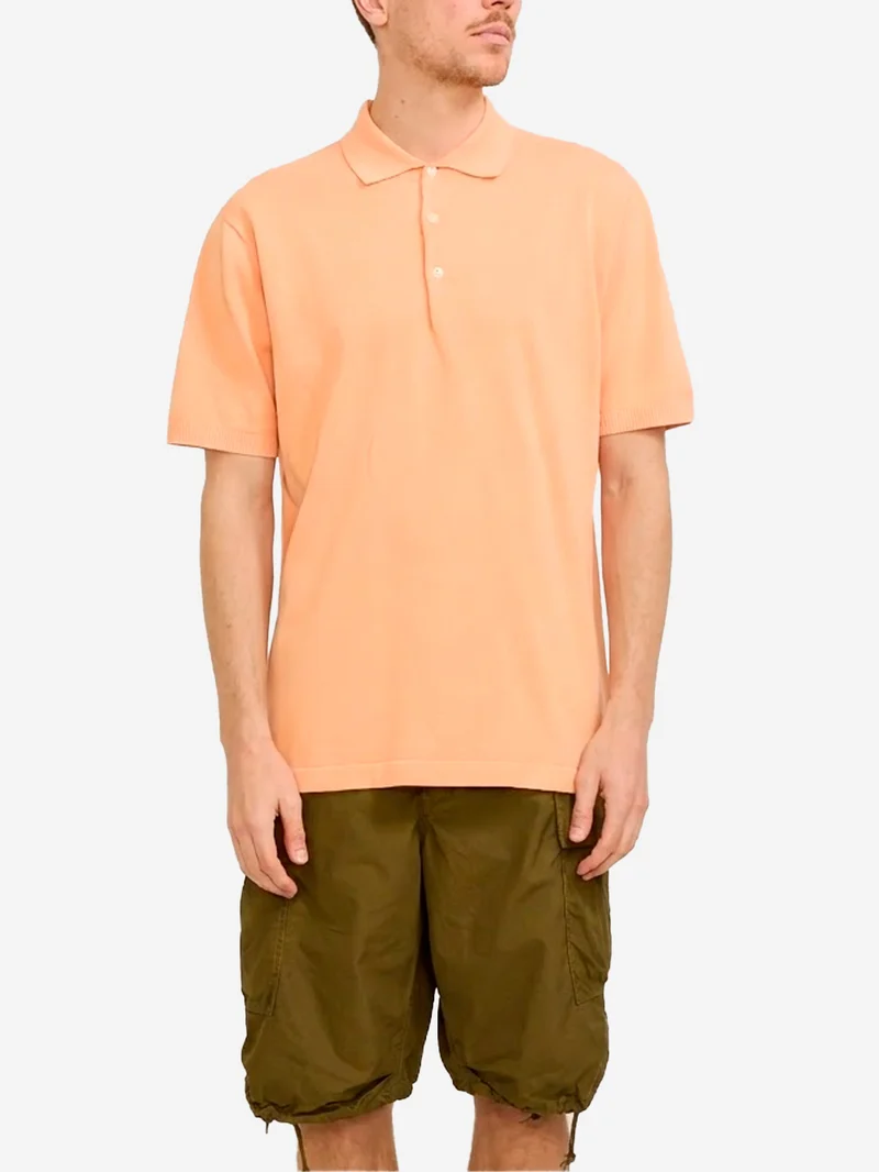 Polo arancione in maglia 12G