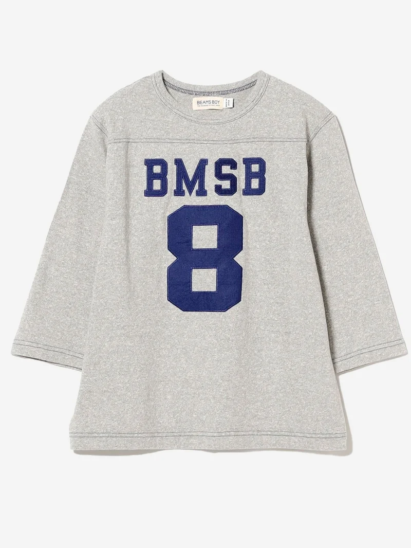 T-shirt grigia Football a Maniche a 3/4