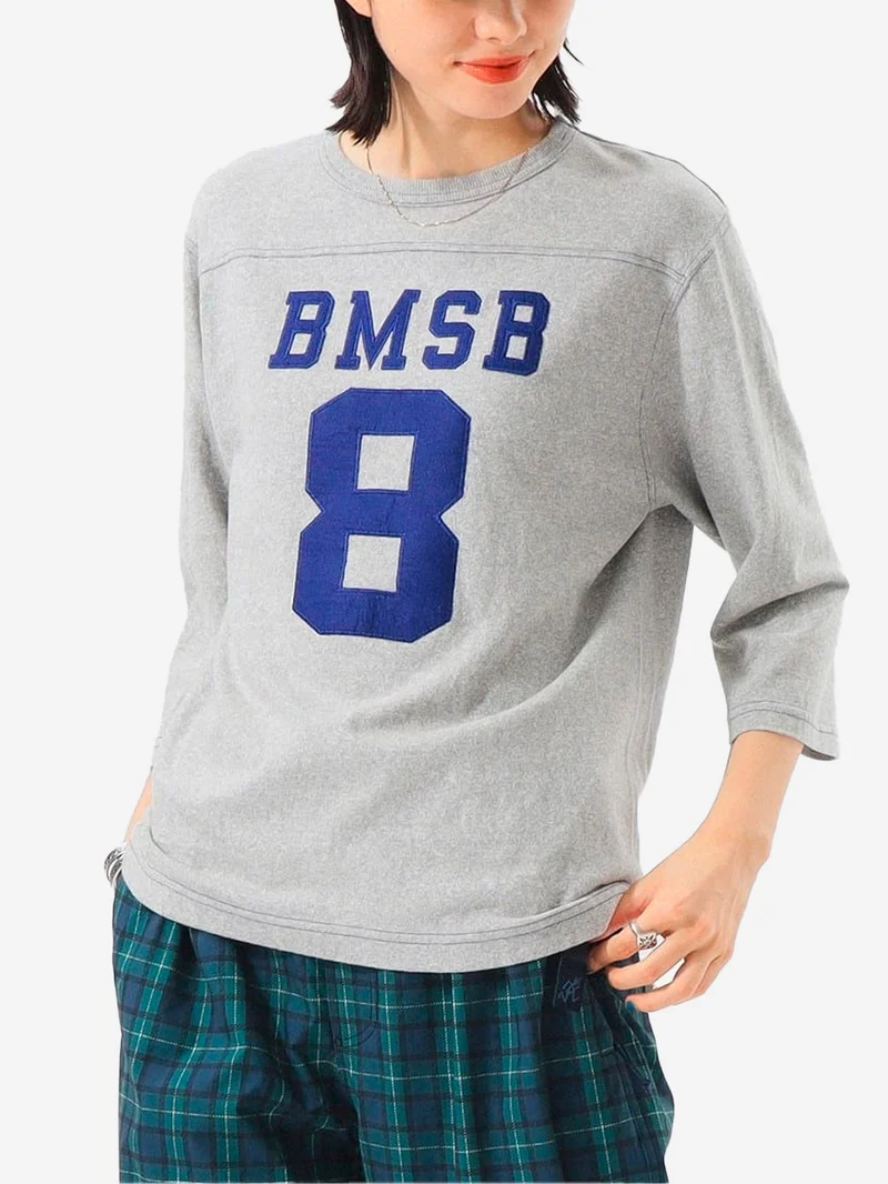 T-shirt grigia Football a Maniche a 3/4