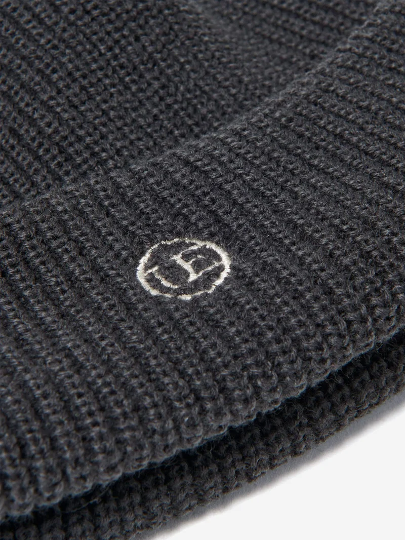 Cappello antracite 'Watch Cap' in maglia di acrilico