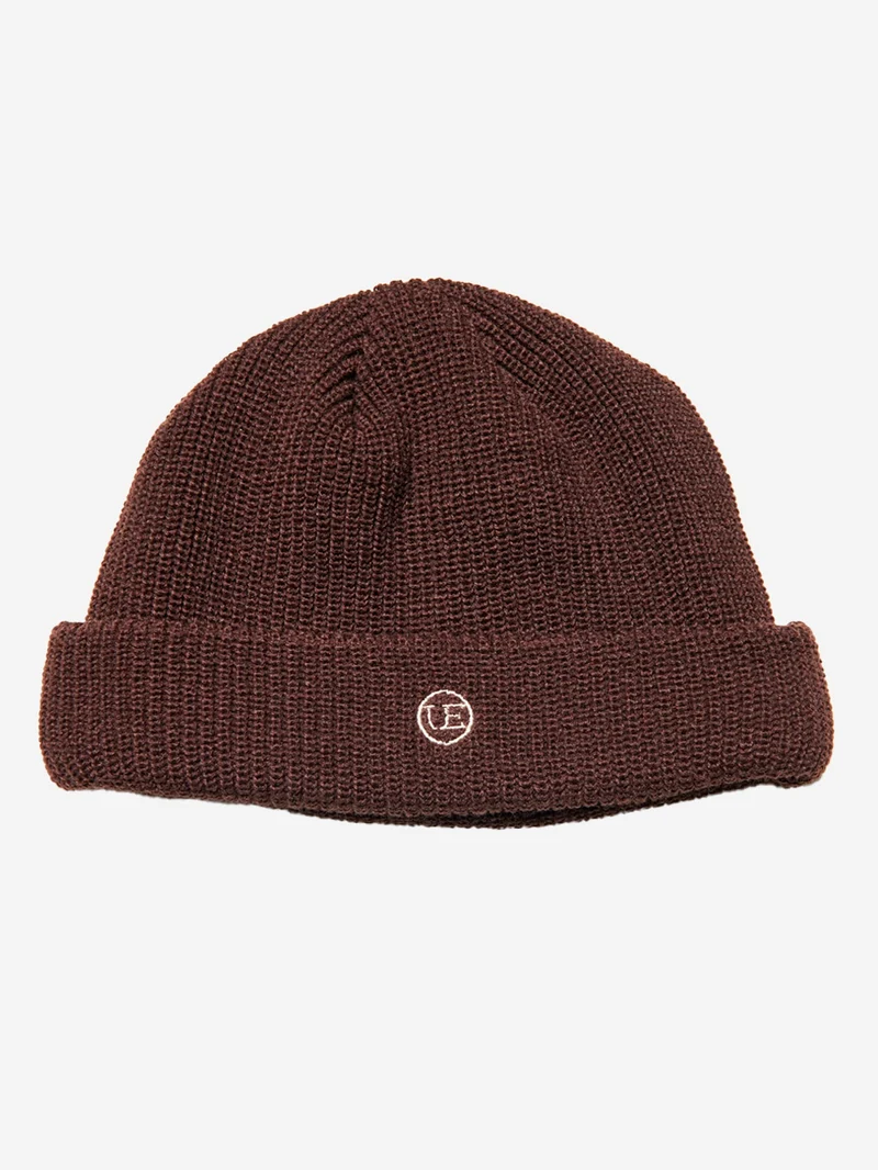 Cappello marrone 'Watch Cap' in maglia di acrilico