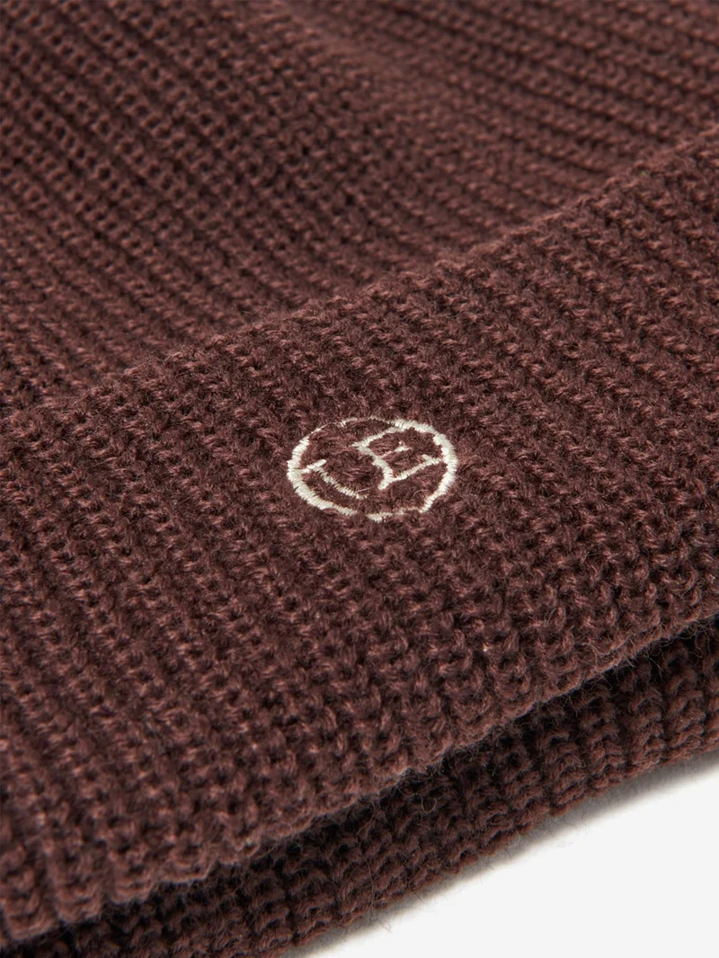 Cappello marrone 'Watch Cap' in maglia di acrilico