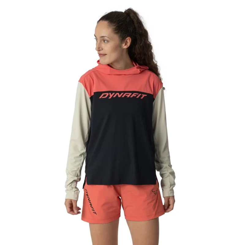 Dynafit Traverse Sun Hoodie Damen Black Out Cabana