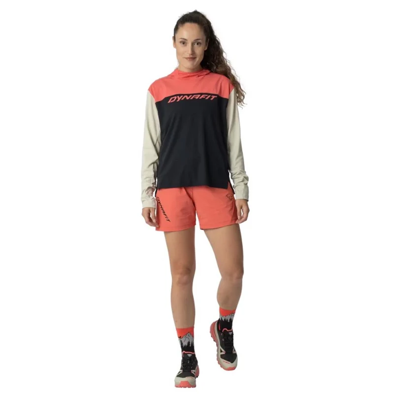 Dynafit Traverse Sun Hoodie Damen Black Out Cabana
