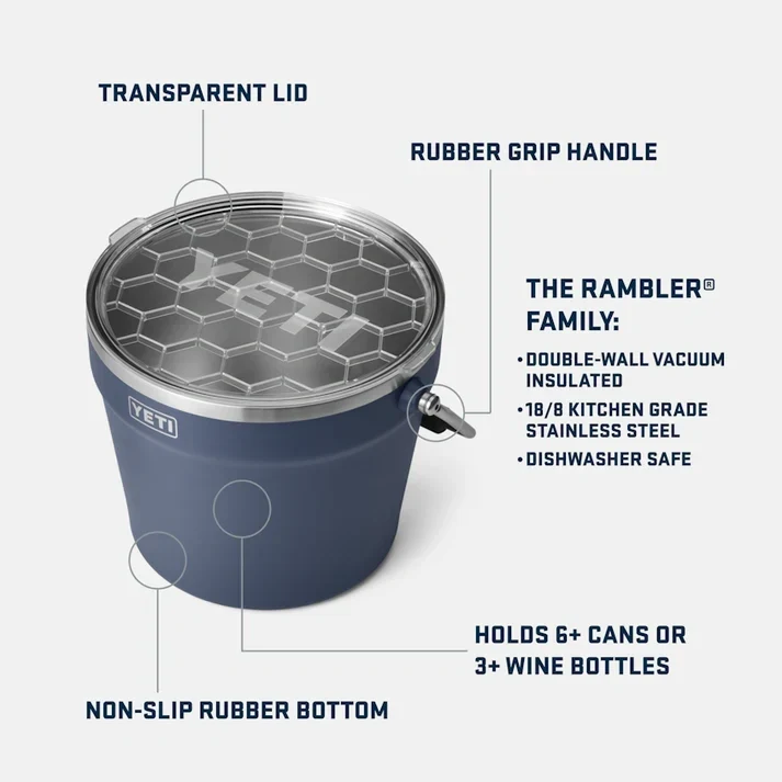 Yeti Rambler 7.6L Beverage Bucket Navy