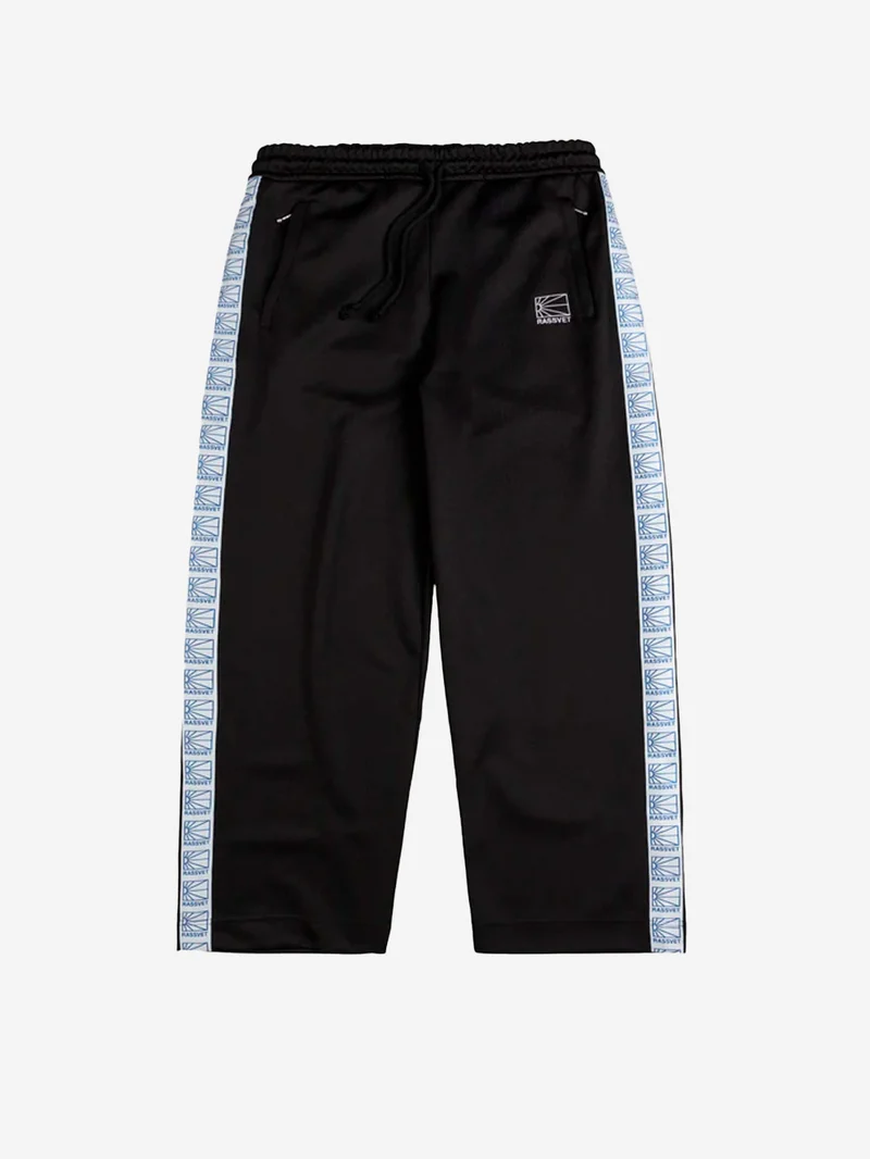 Pantaloni track in jersey tecnico con logo