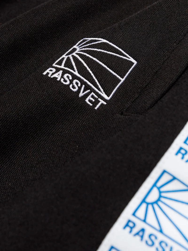 Pantaloni track in jersey tecnico con logo