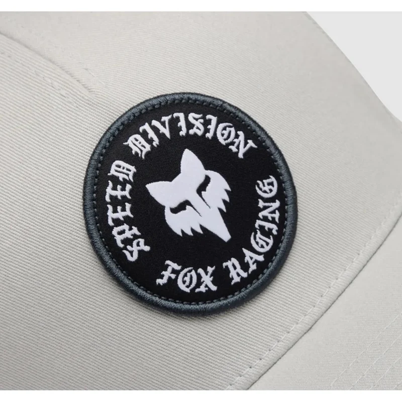 FOX Badge Flexfit Cap Hellgrau