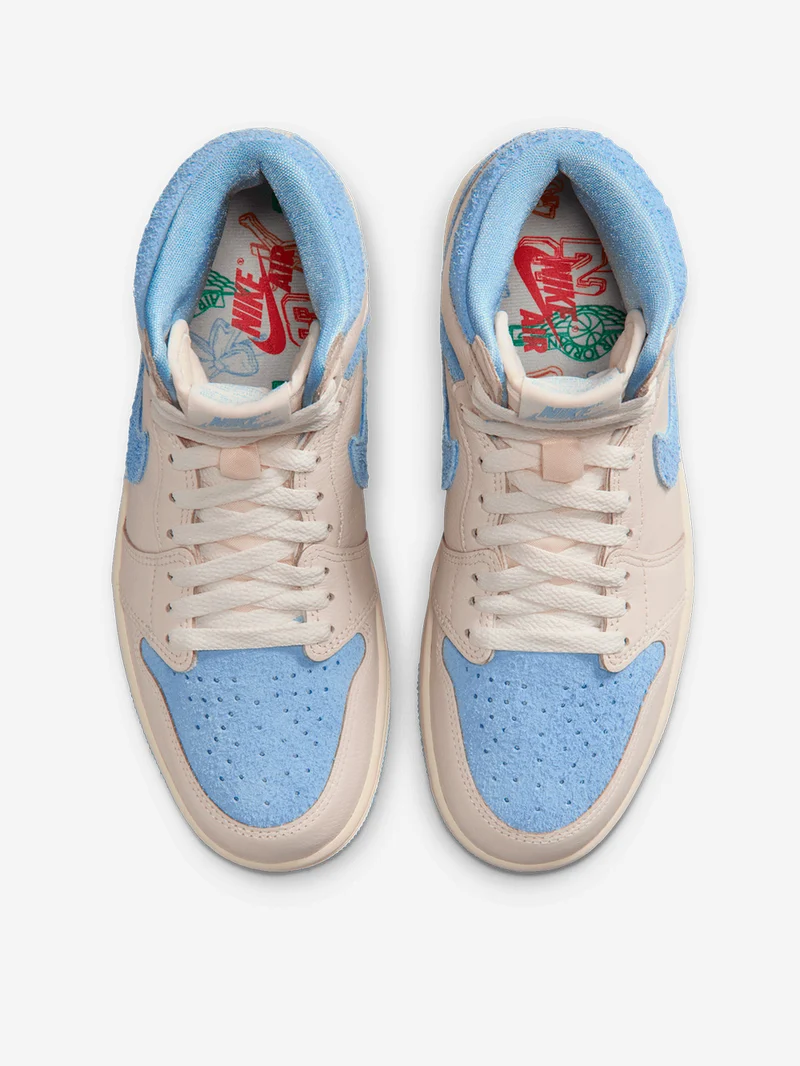 W Air Jordan 1 Retro High OG 'Psychic Blue' and Pale Ivory