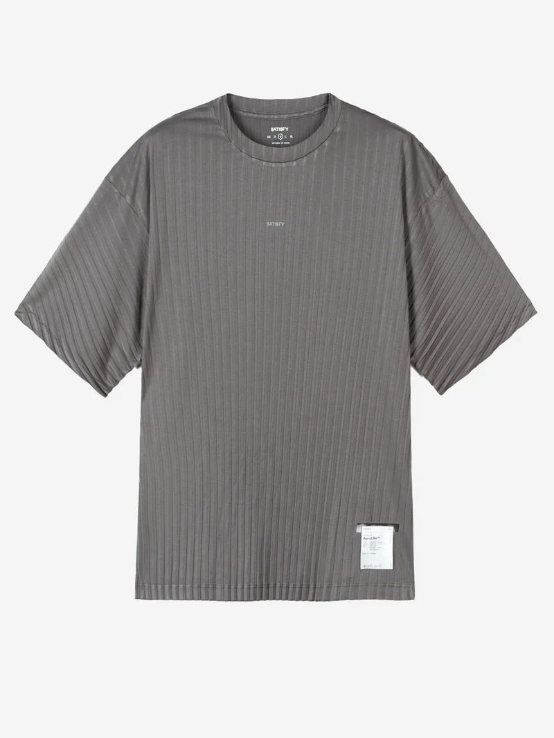 AuraLite T-Shirt Running grigia Plissettata Ultraleggera