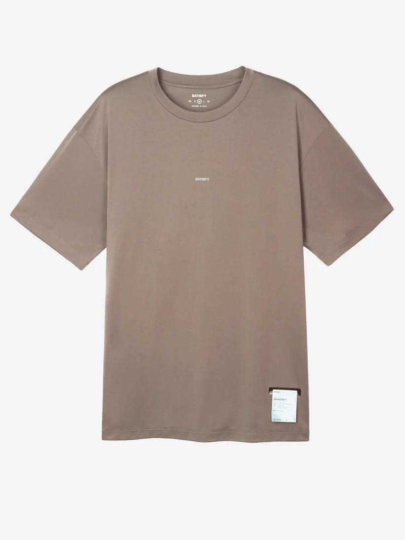 AuraLite T-Shirt Running marrone Ultraleggera in Poliestere Riciclato