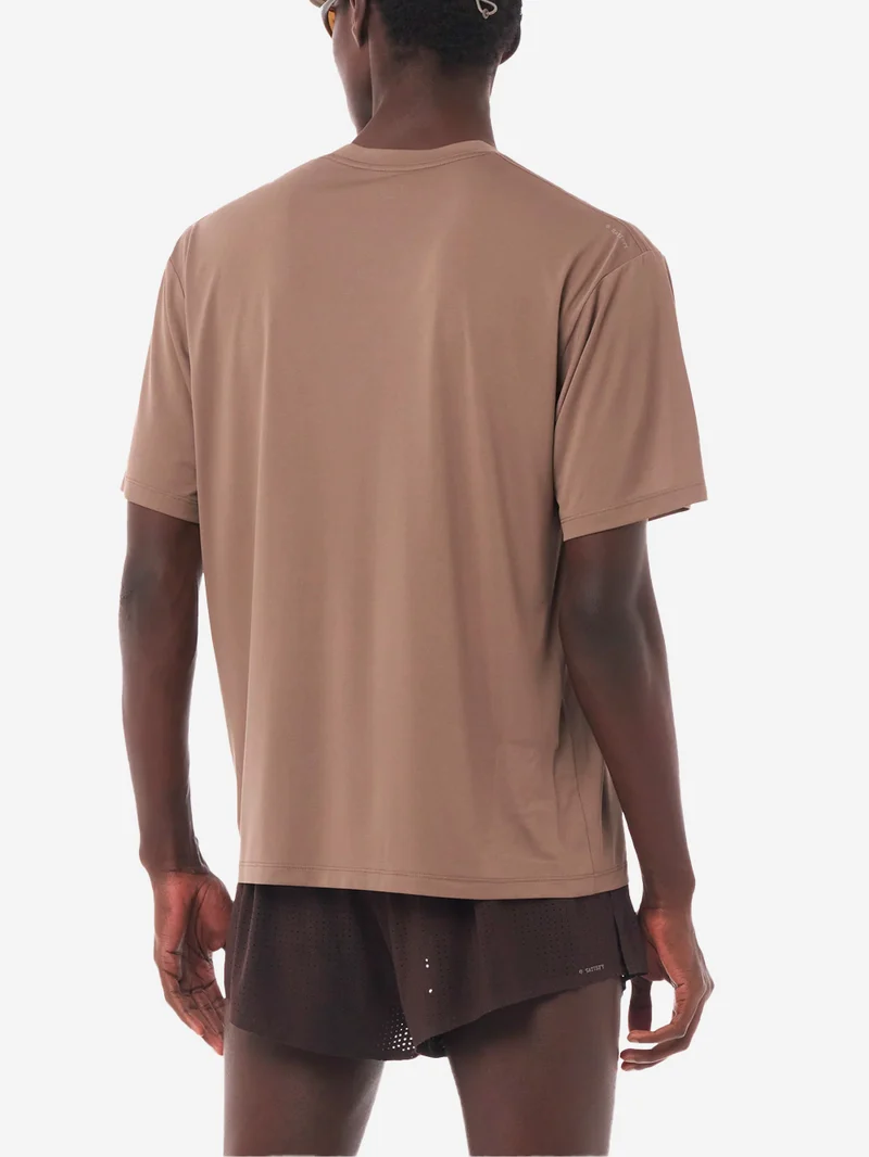AuraLite T-Shirt Running marrone Ultraleggera in Poliestere Riciclato