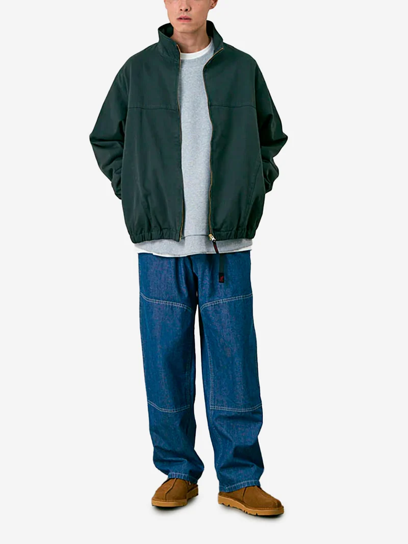 Pantaloni blu 'Double Knee' in Japanese Chambray