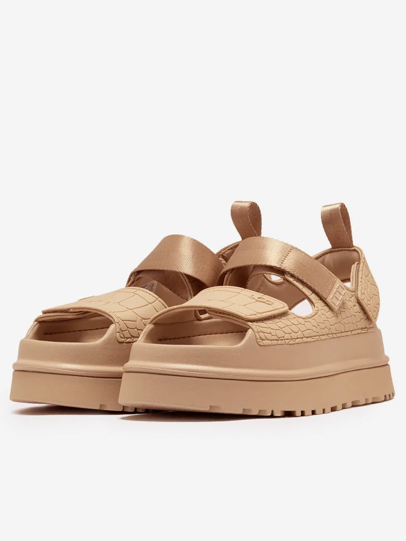 W Sandali GoldenGlow Embossed 'Mustard Seed'