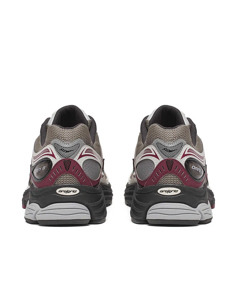 Saucony Progrid Omni 9 Tan / Maroon