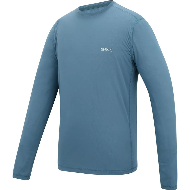 Regatta Mindo Anti Insect Langarmshirt Herren china-blue