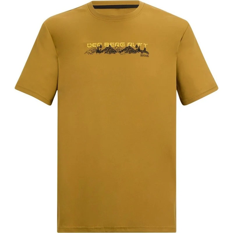 Regatta Fingal Slogan T-Shirt Herren wood-brown
