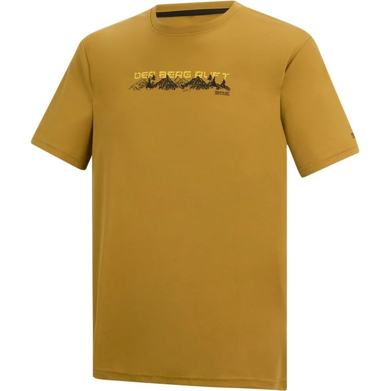Regatta Fingal Slogan T-Shirt Herren wood-brown