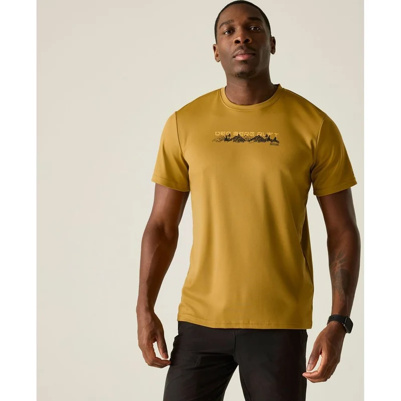 Regatta Fingal Slogan T-Shirt Herren wood-brown